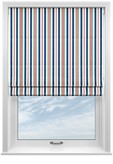The British Stripe Co. George, Liverpool No.1 - Roman Blind